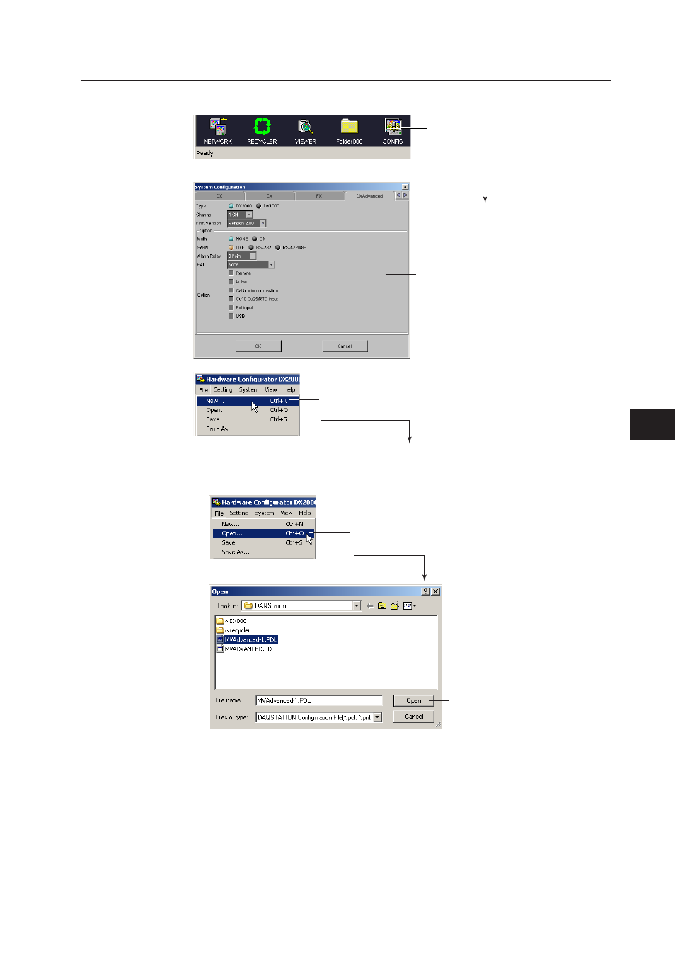 Creating setup data by configuring a new system, Loading preexisting setup data, Creating setup data by configuring a new system -3 | Loading preexisting setup data -3, Index, Creatng setup data by confgurng a new system, Loadng preexstng setup data | Yokogawa DAQWORX User Manual | Page 199 / 336