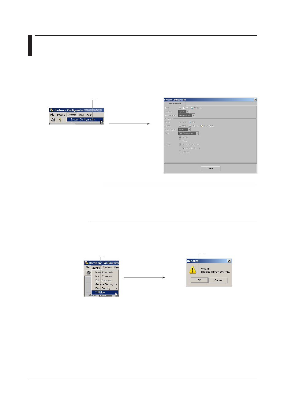 Checkng the system confguraton, Intalzng the setup data | Yokogawa DAQWORX User Manual | Page 254 / 336