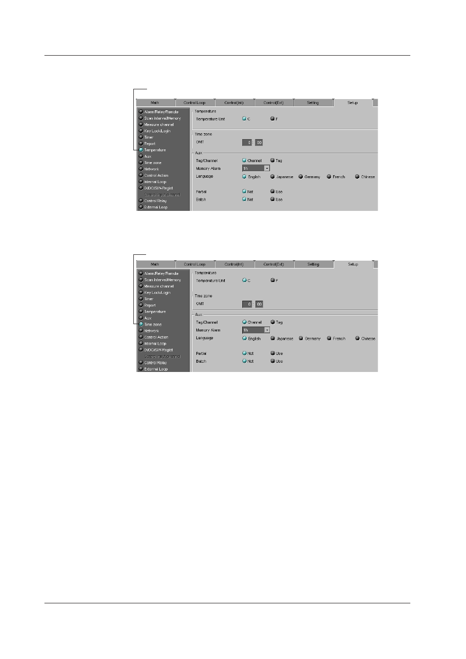Temperature unit, Time zone, Temperature unit -48 | Time zone -48, Temperature unt, Tme zone | Yokogawa DAQWORX User Manual | Page 305 / 336