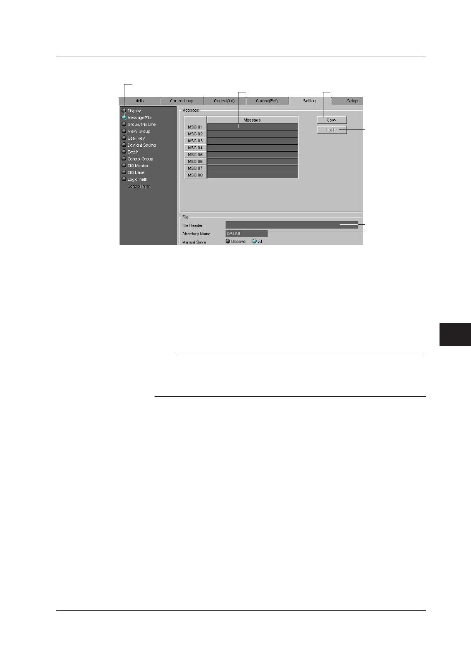 Message/file, Message/file -59 | Yokogawa DAQWORX User Manual | Page 316 / 336
