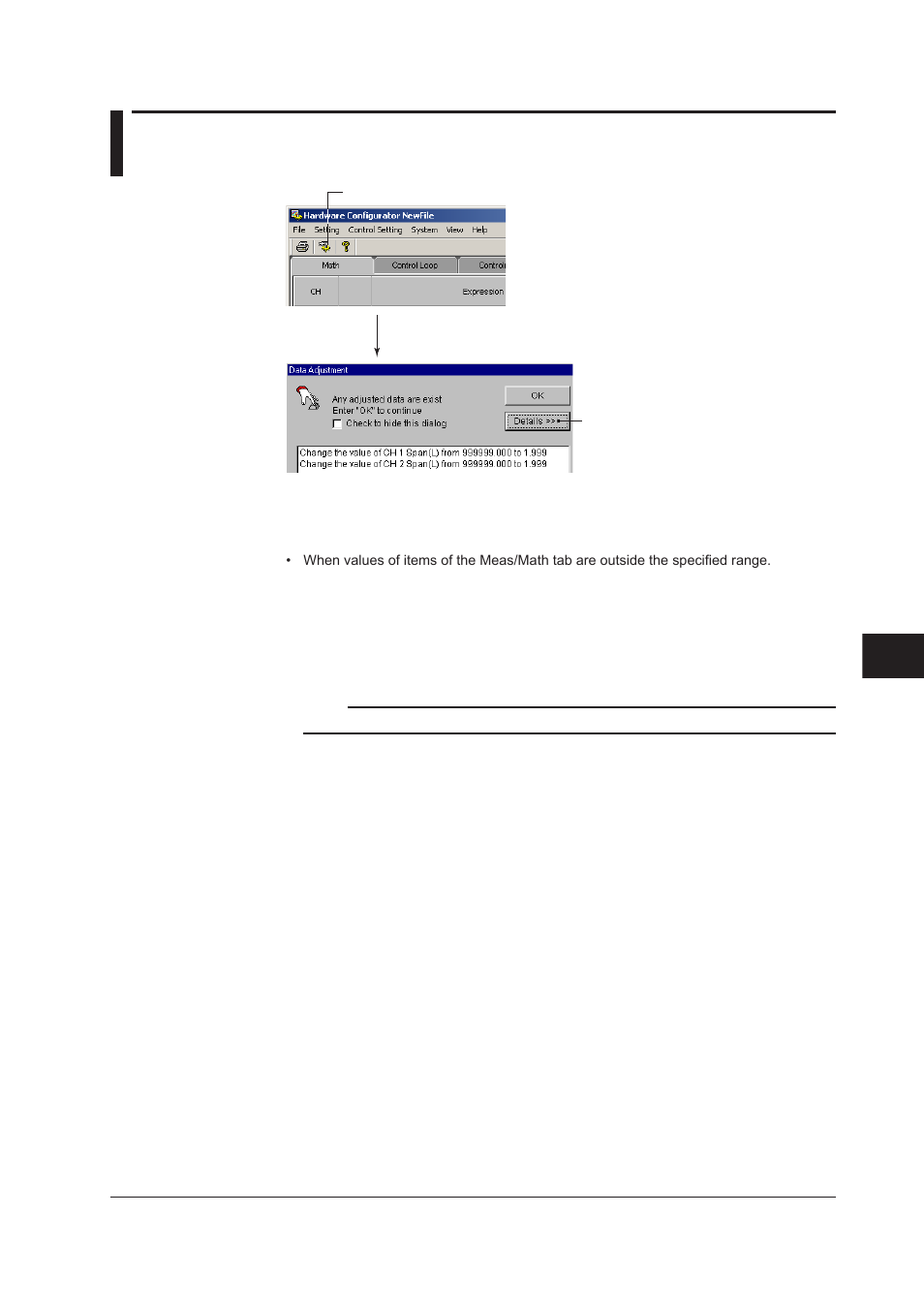 12 setup data adjustment, 12 setup data adjustment -67 | Yokogawa DAQWORX User Manual | Page 324 / 336
