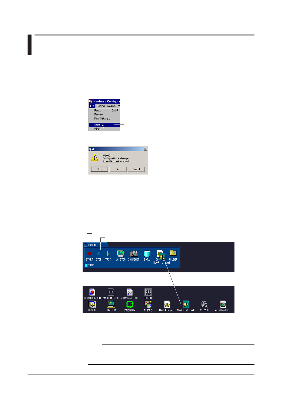 13 sending the setup data to the cx, 13 sending the setup data to the cx -68, 13 sendng the setup data to the cx | Yokogawa DAQWORX User Manual | Page 325 / 336