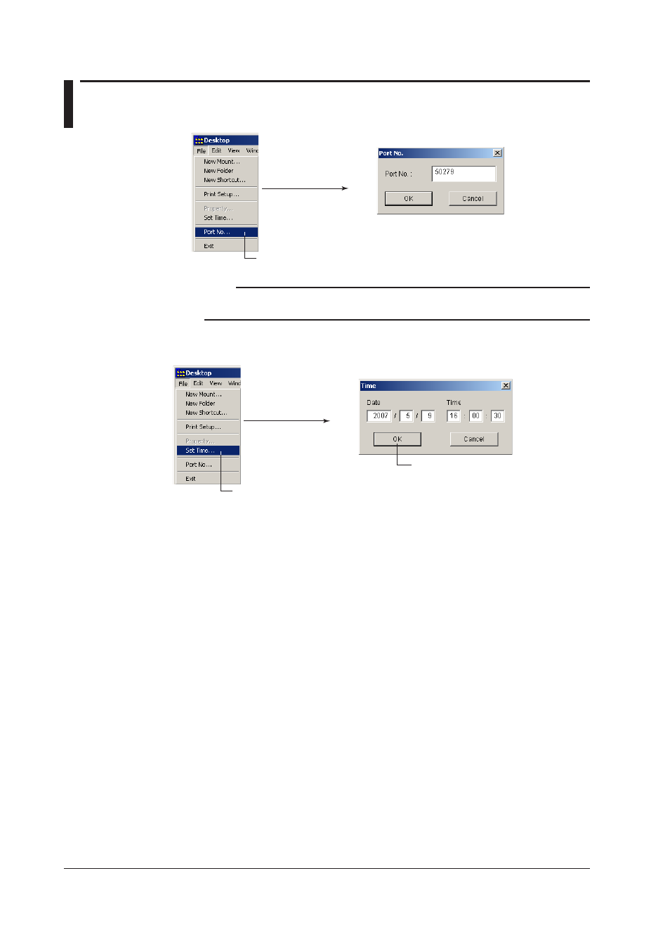 Settng the tme on the dx/mv/cx | Yokogawa DAQWORX User Manual | Page 35 / 336