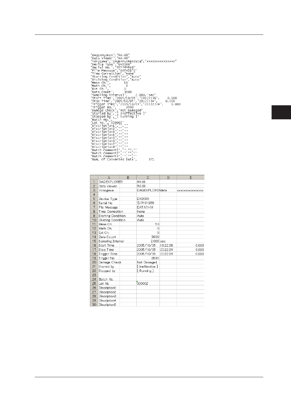 Conversion example, Conversion example -31 | Yokogawa DAQWORX User Manual | Page 93 / 336
