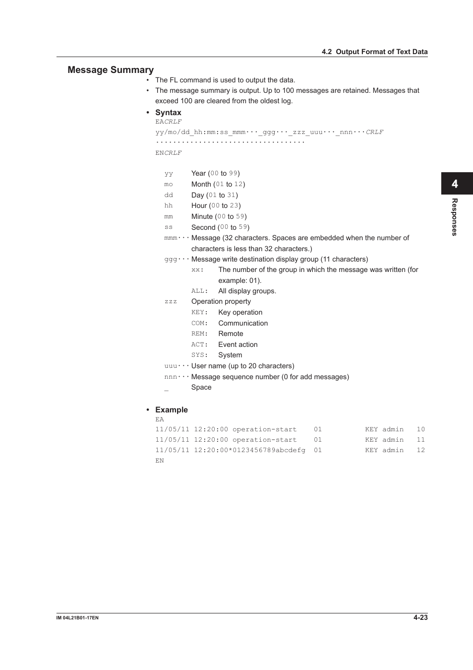 Yokogawa Value Series FX1000 User Manual | Page 159 / 206