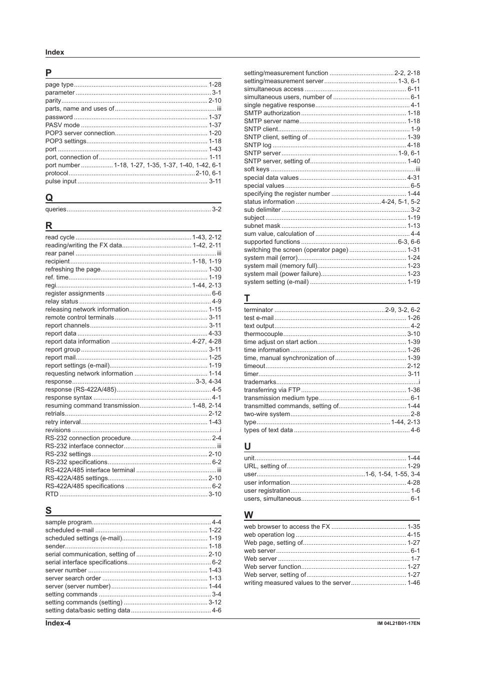 Yokogawa Value Series FX1000 User Manual | Page 204 / 206