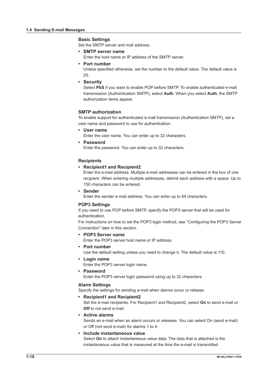 Yokogawa Value Series FX1000 User Manual | Page 26 / 206