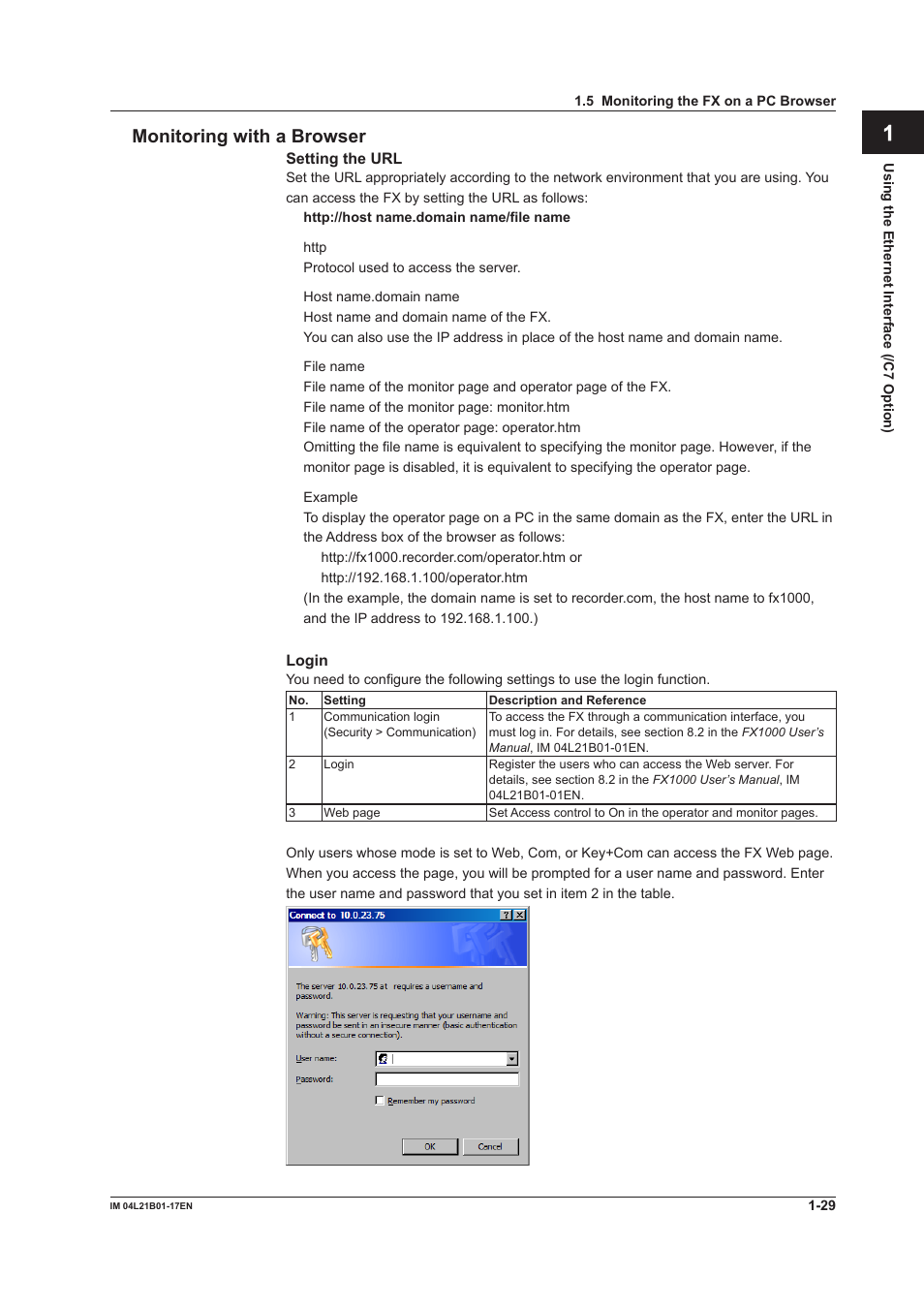 App index monitoring with a browser | Yokogawa Value Series FX1000 User Manual | Page 37 / 206