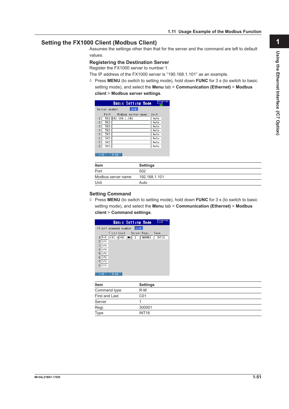 Yokogawa Value Series FX1000 User Manual | Page 59 / 206