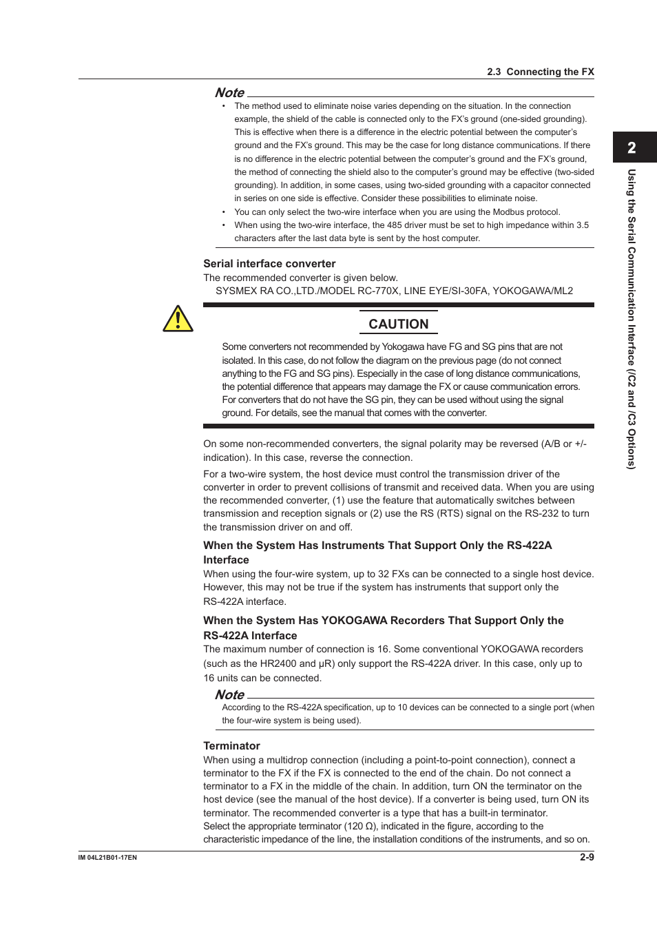 Yokogawa Value Series FX1000 User Manual | Page 73 / 206