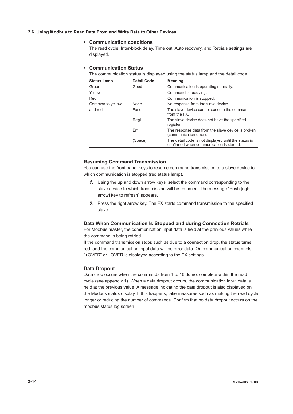 Yokogawa Value Series FX1000 User Manual | Page 78 / 206