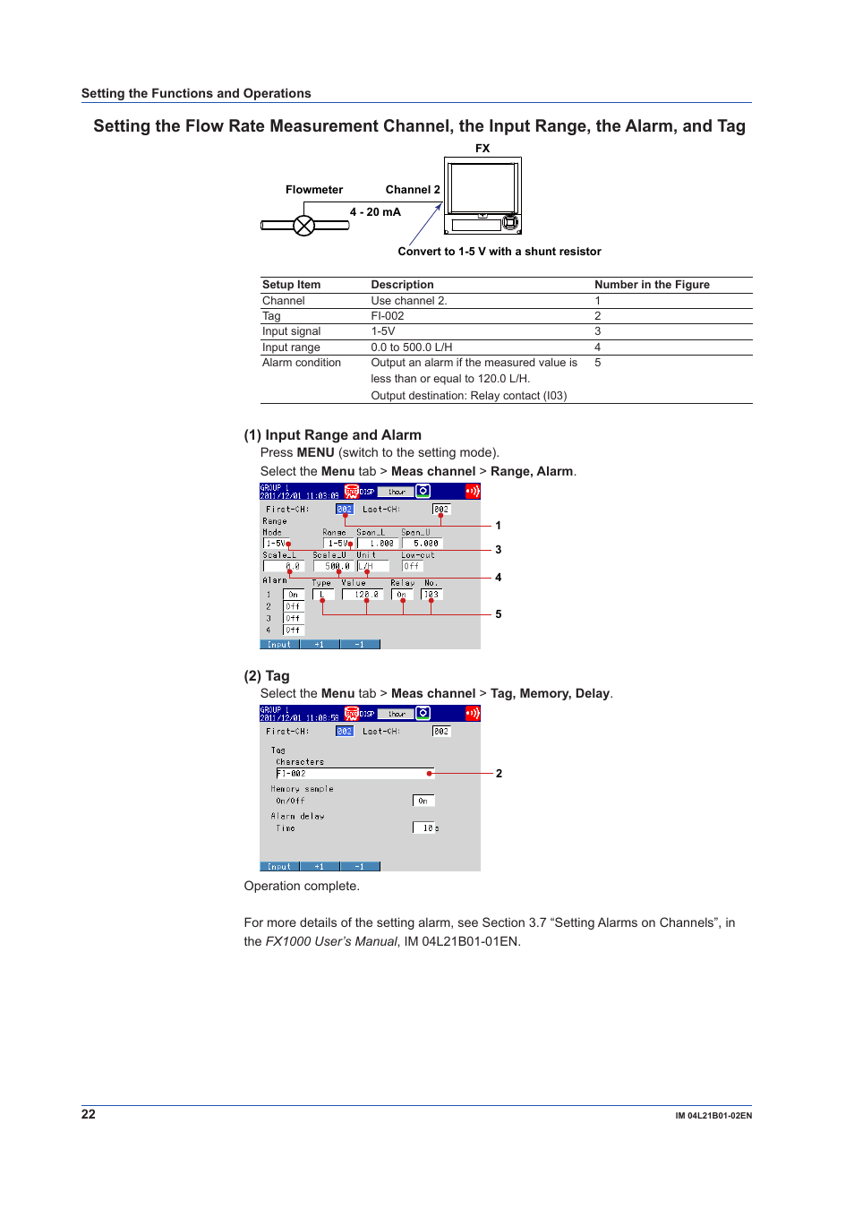 Yokogawa Value Series FX1000 User Manual | Page 23 / 34