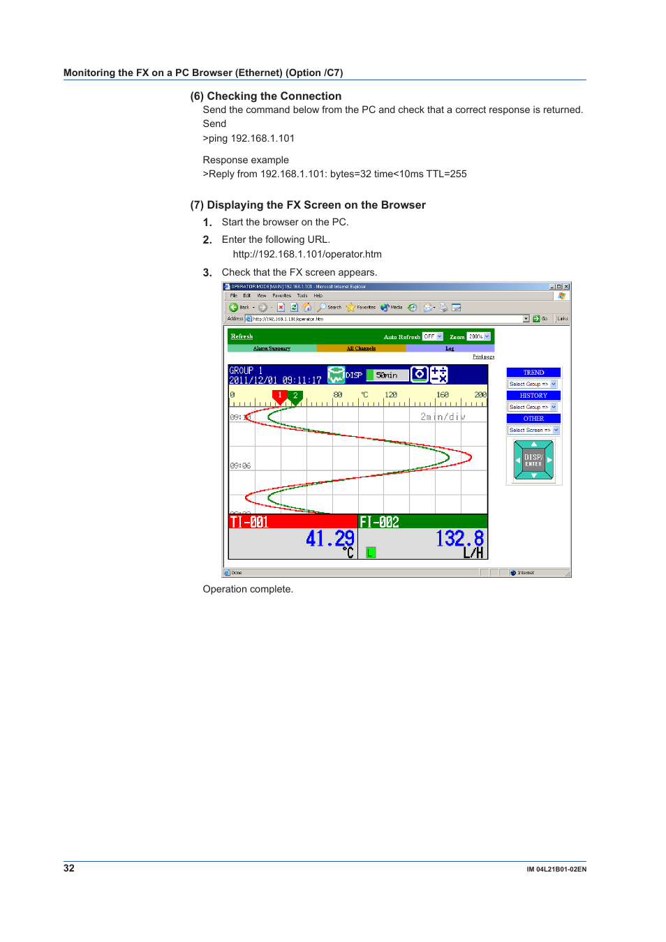 Yokogawa Value Series FX1000 User Manual | Page 33 / 34