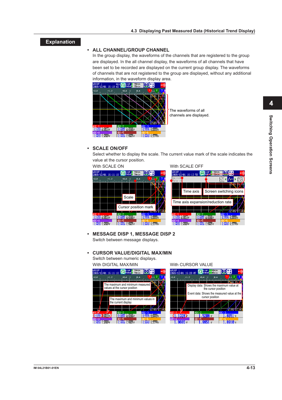 App index | Yokogawa Value Series FX1000 User Manual | Page 122 / 327