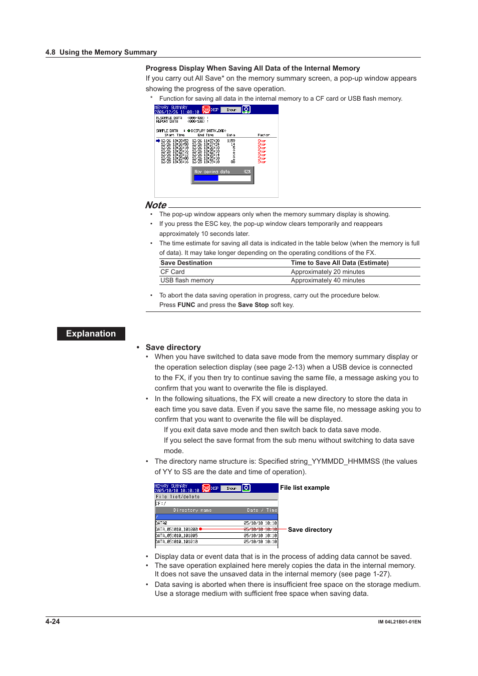 Explanation | Yokogawa Value Series FX1000 User Manual | Page 133 / 327