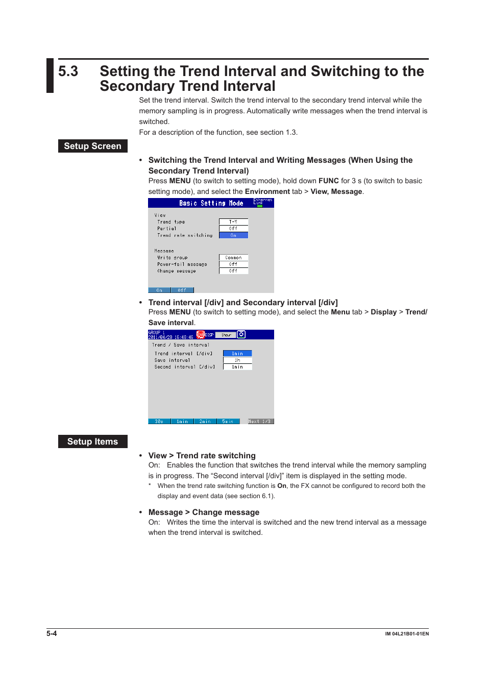 Yokogawa Value Series FX1000 User Manual | Page 145 / 327