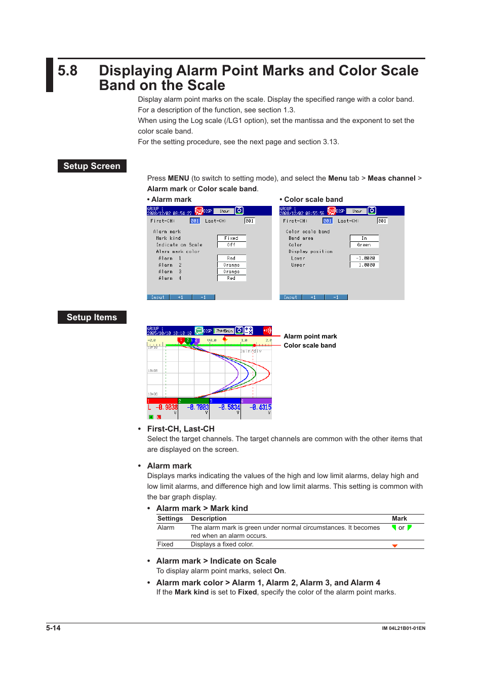 Yokogawa Value Series FX1000 User Manual | Page 155 / 327