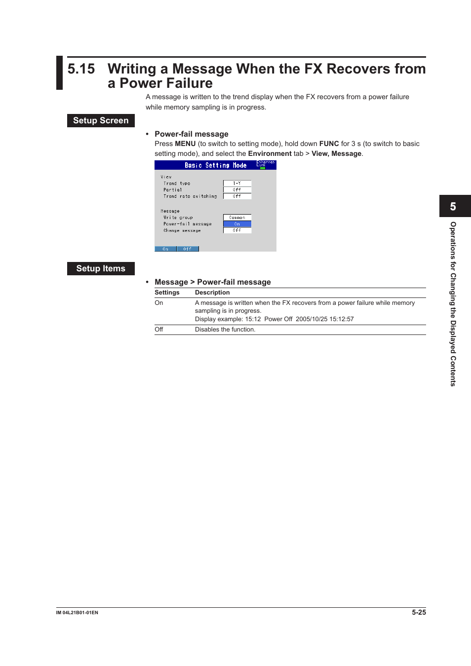 Yokogawa Value Series FX1000 User Manual | Page 166 / 327