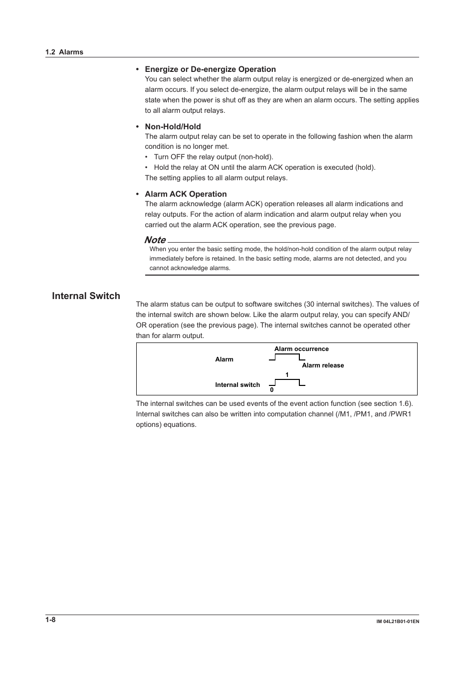 Internal switch | Yokogawa Value Series FX1000 User Manual | Page 17 / 327