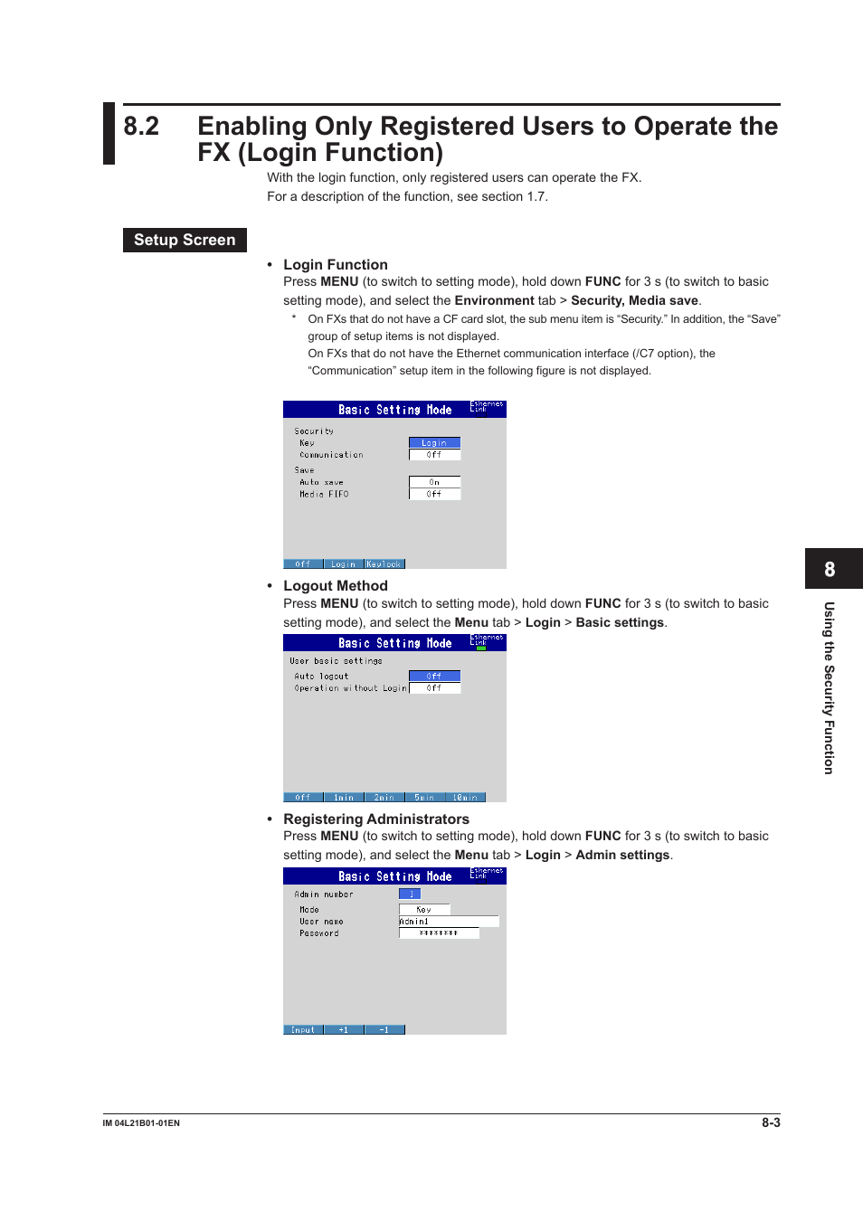 Yokogawa Value Series FX1000 User Manual | Page 200 / 327