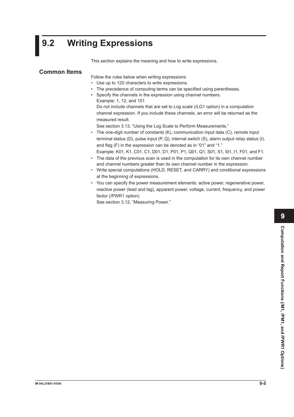 2 writing expressions, 2 writing expressions -5 | Yokogawa Value Series FX1000 User Manual | Page 210 / 327