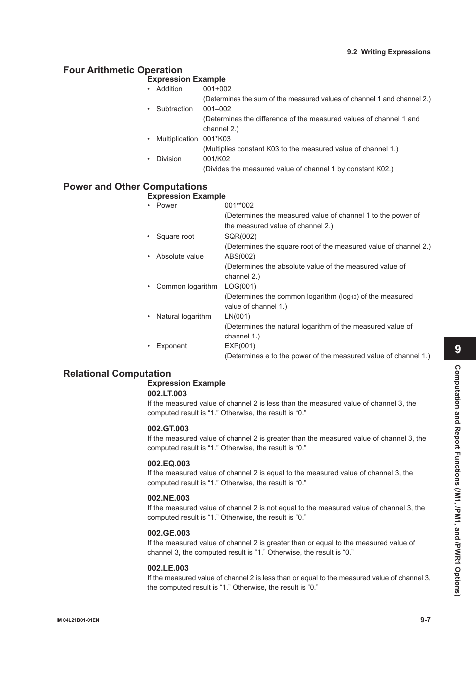 Yokogawa Value Series FX1000 User Manual | Page 212 / 327