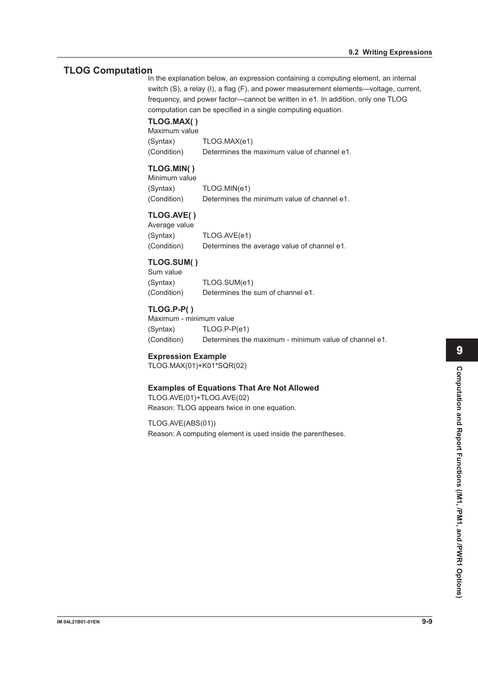 Yokogawa Value Series FX1000 User Manual | Page 214 / 327