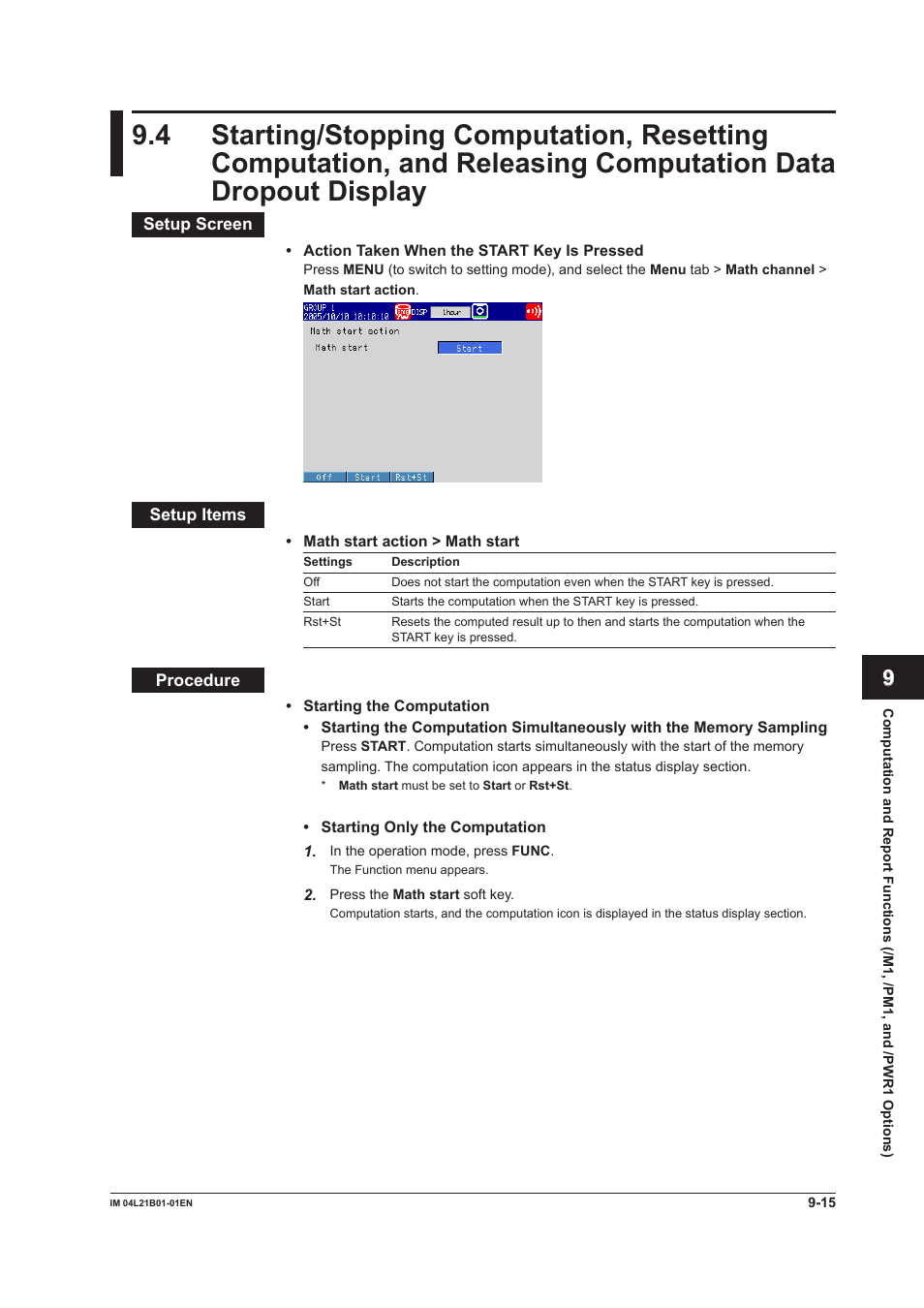 Dropout display -15 | Yokogawa Value Series FX1000 User Manual | Page 220 / 327