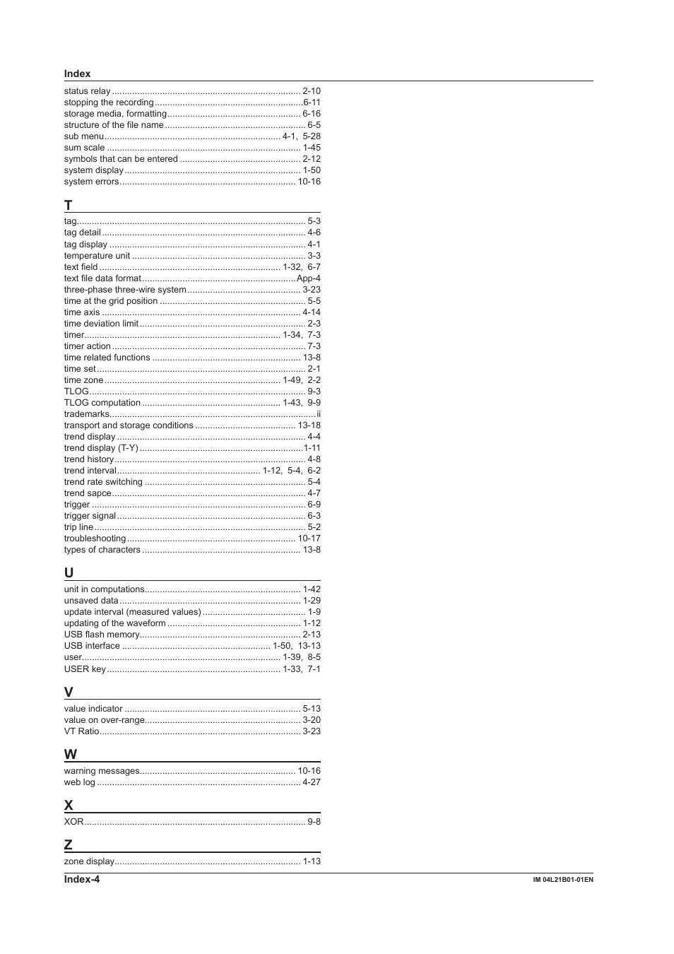 Yokogawa Value Series FX1000 User Manual | Page 327 / 327