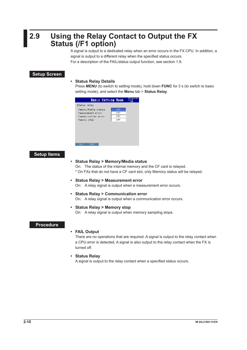 Yokogawa Value Series FX1000 User Manual | Page 69 / 327