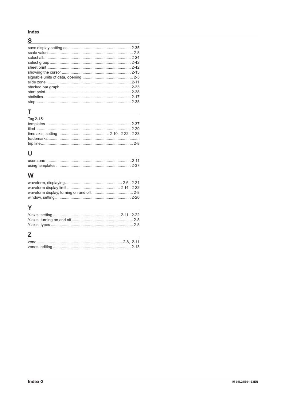 Yokogawa Value Series FX1000 User Manual | Page 57 / 57