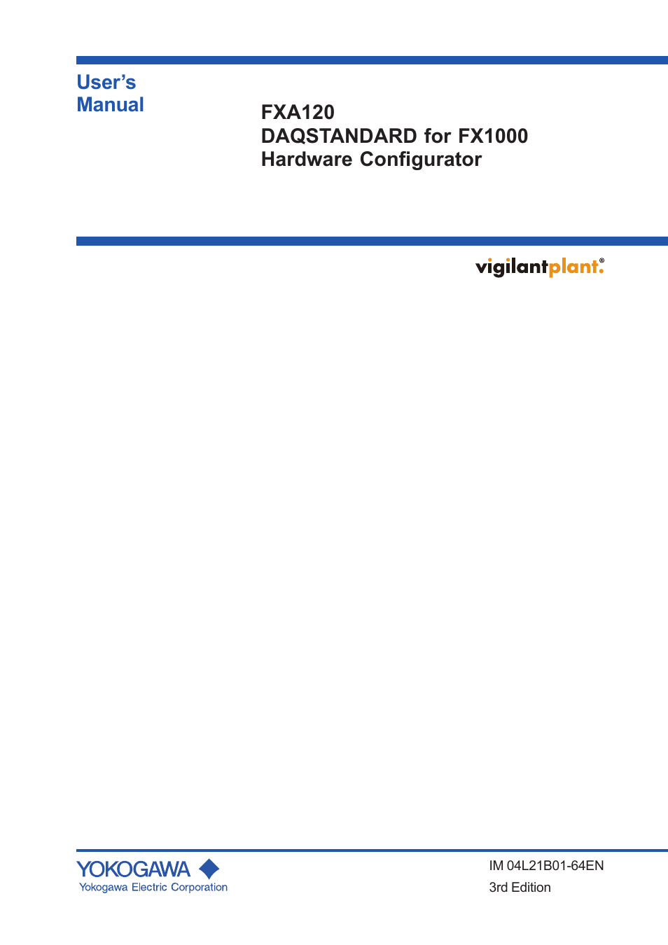 Yokogawa Value Series FX1000 User Manual | 95 pages