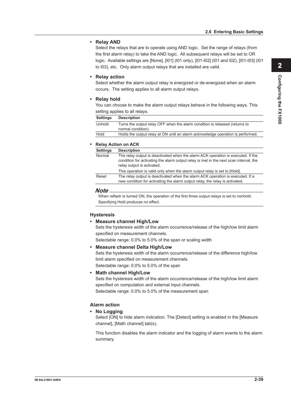 Index | Yokogawa Value Series FX1000 User Manual | Page 52 / 95