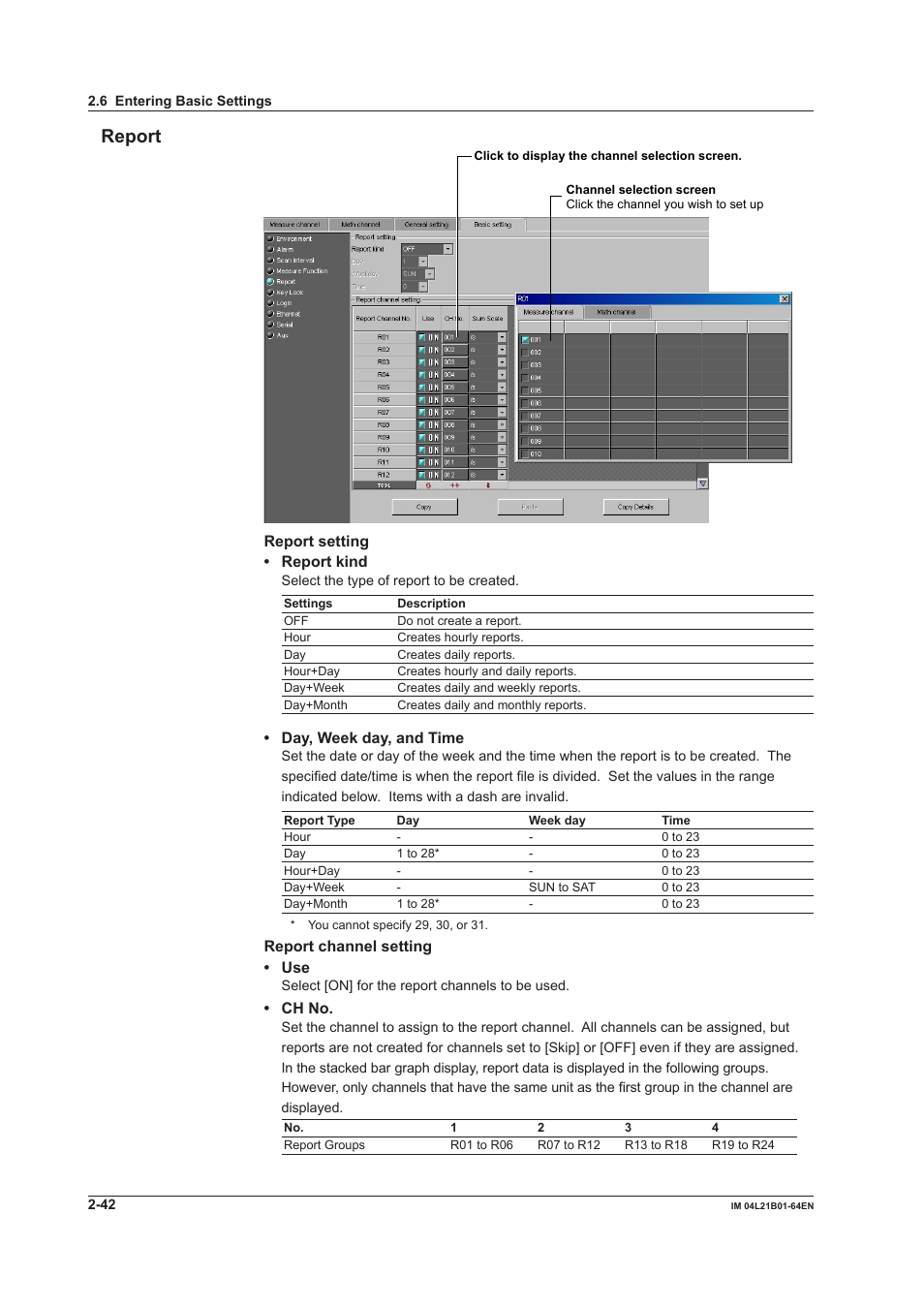 Report, Report -42 | Yokogawa Value Series FX1000 User Manual | Page 55 / 95