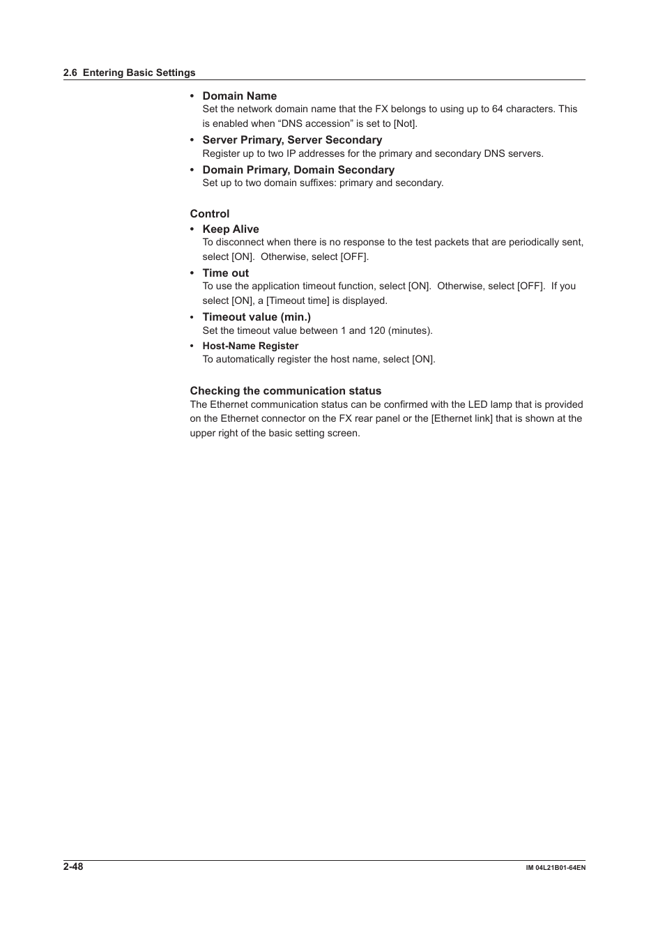 Yokogawa Value Series FX1000 User Manual | Page 61 / 95