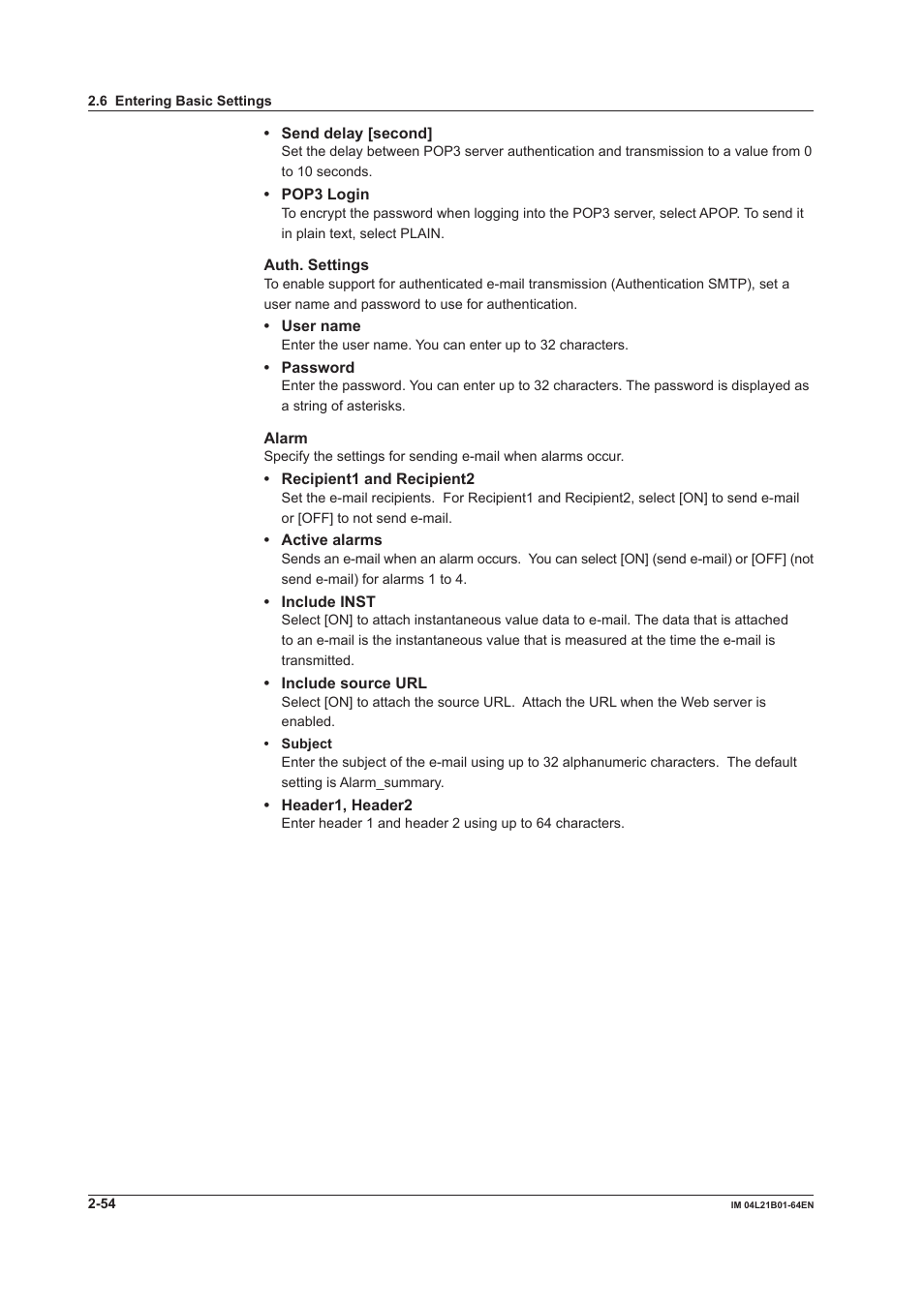 Yokogawa Value Series FX1000 User Manual | Page 67 / 95