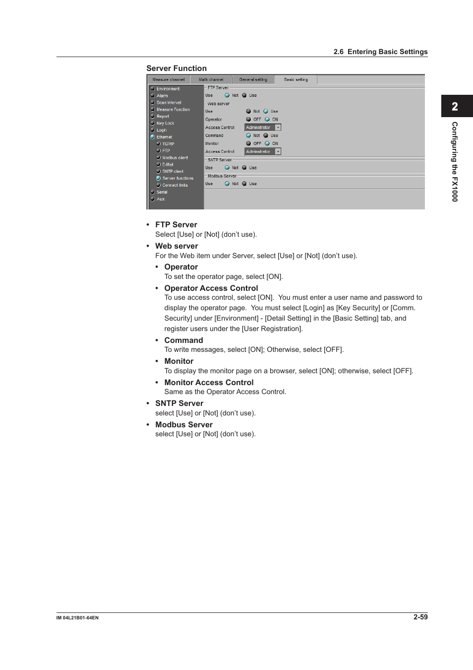 Yokogawa Value Series FX1000 User Manual | Page 72 / 95