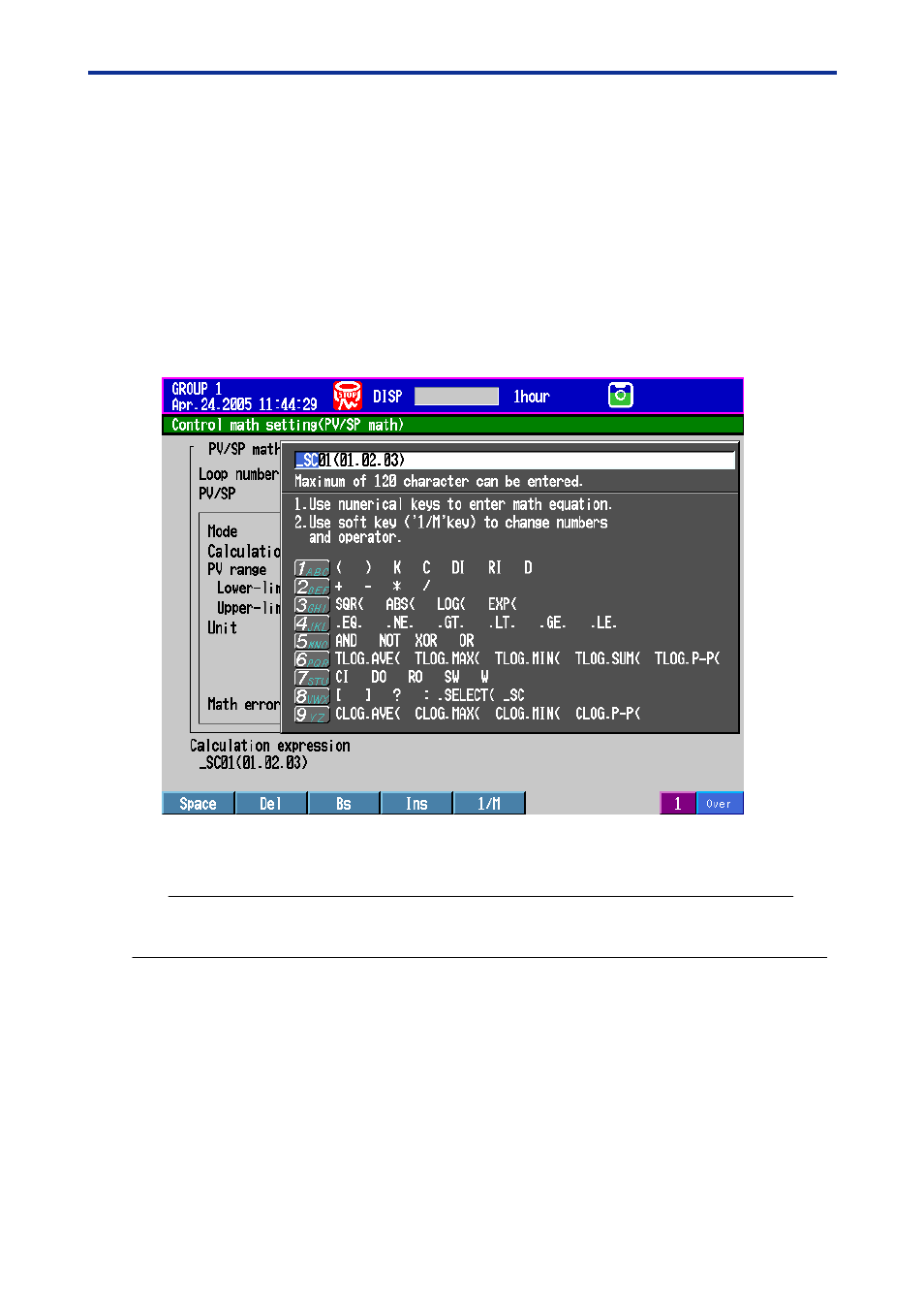 Cp operator setting example | Yokogawa Data Acquisition with PID Control CX2000 User Manual | Page 5 / 13