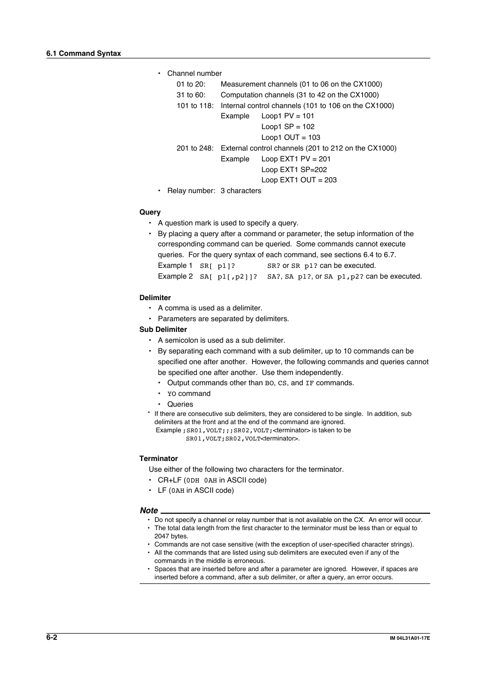Yokogawa Data Acquisition with PID Control CX2000 User Manual | Page 131 / 321