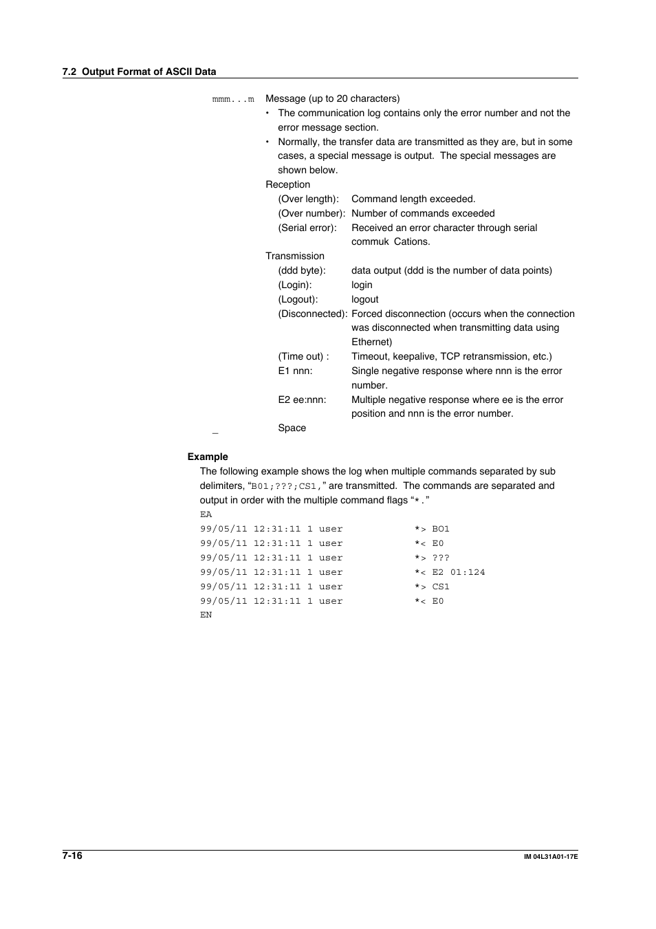 Yokogawa Data Acquisition with PID Control CX2000 User Manual | Page 208 / 321