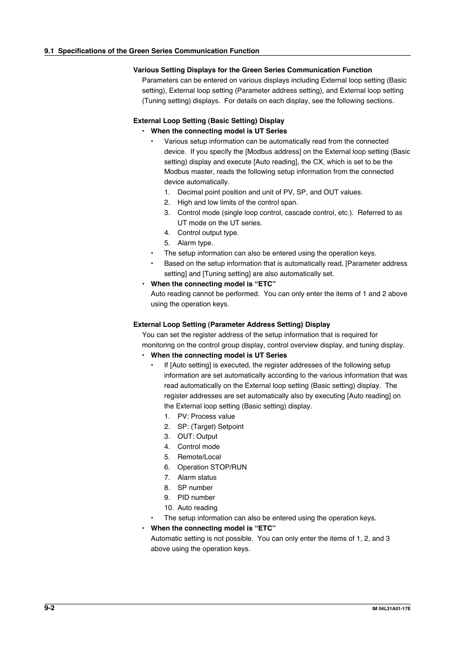 Yokogawa Data Acquisition with PID Control CX2000 User Manual | Page 235 / 321