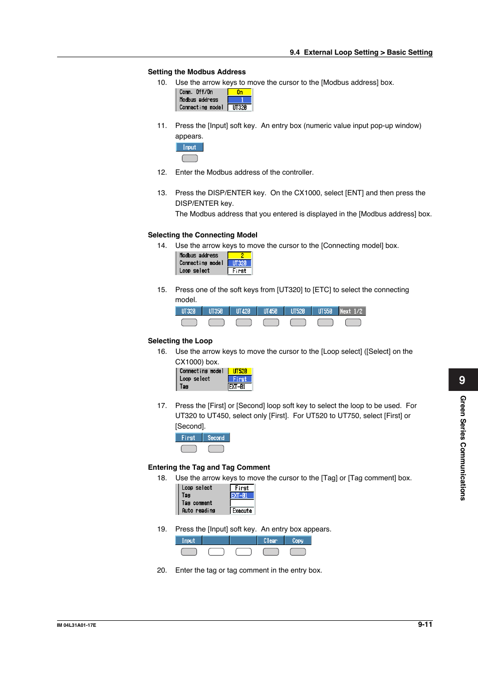 Yokogawa Data Acquisition with PID Control CX2000 User Manual | Page 244 / 321