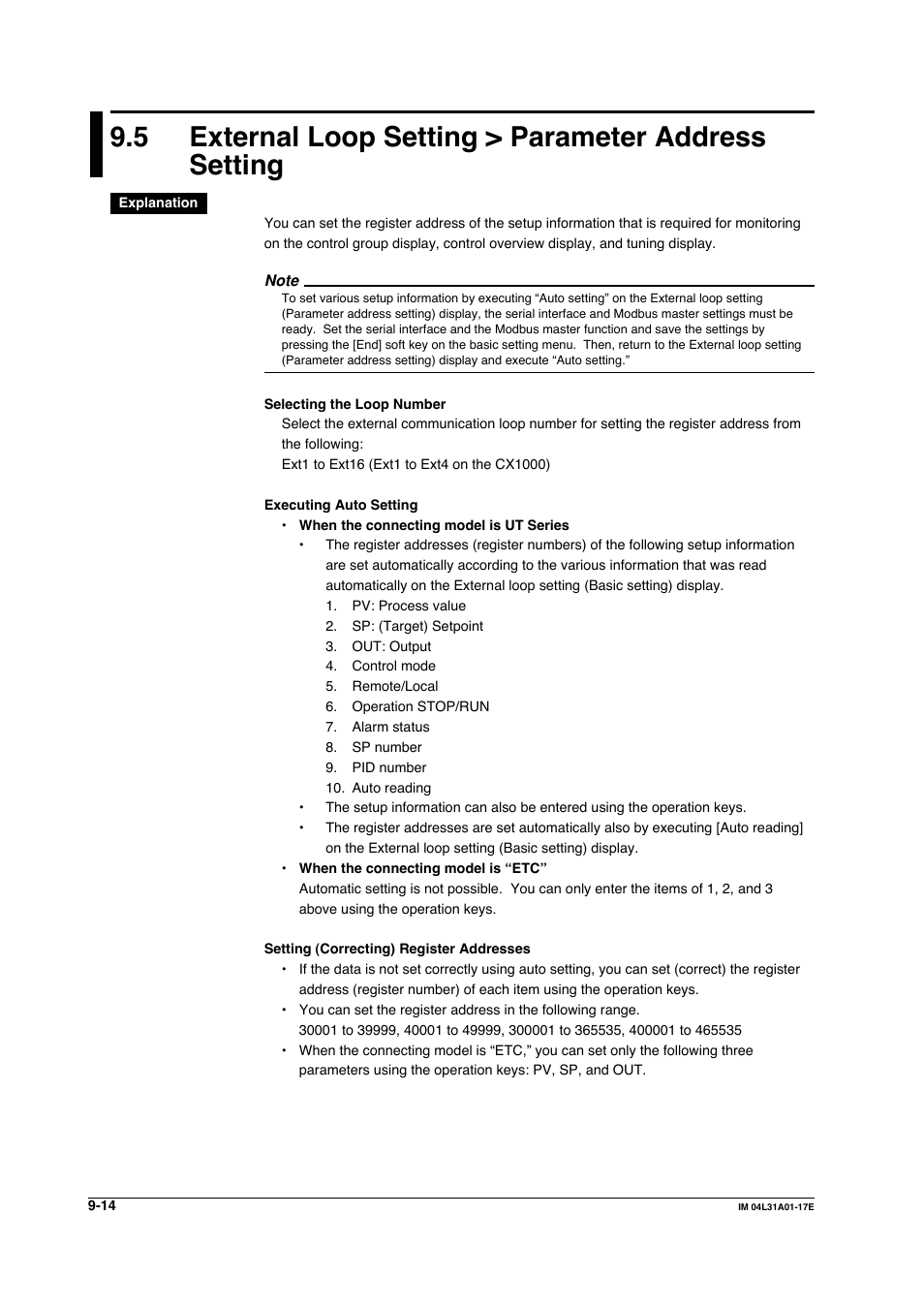 Yokogawa Data Acquisition with PID Control CX2000 User Manual | Page 247 / 321