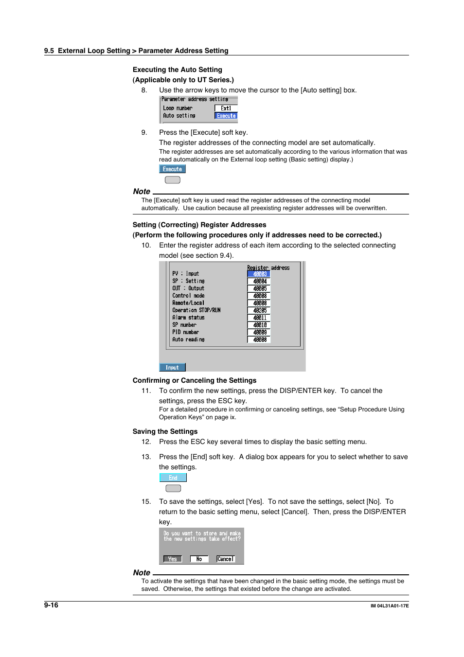 Yokogawa Data Acquisition with PID Control CX2000 User Manual | Page 249 / 321