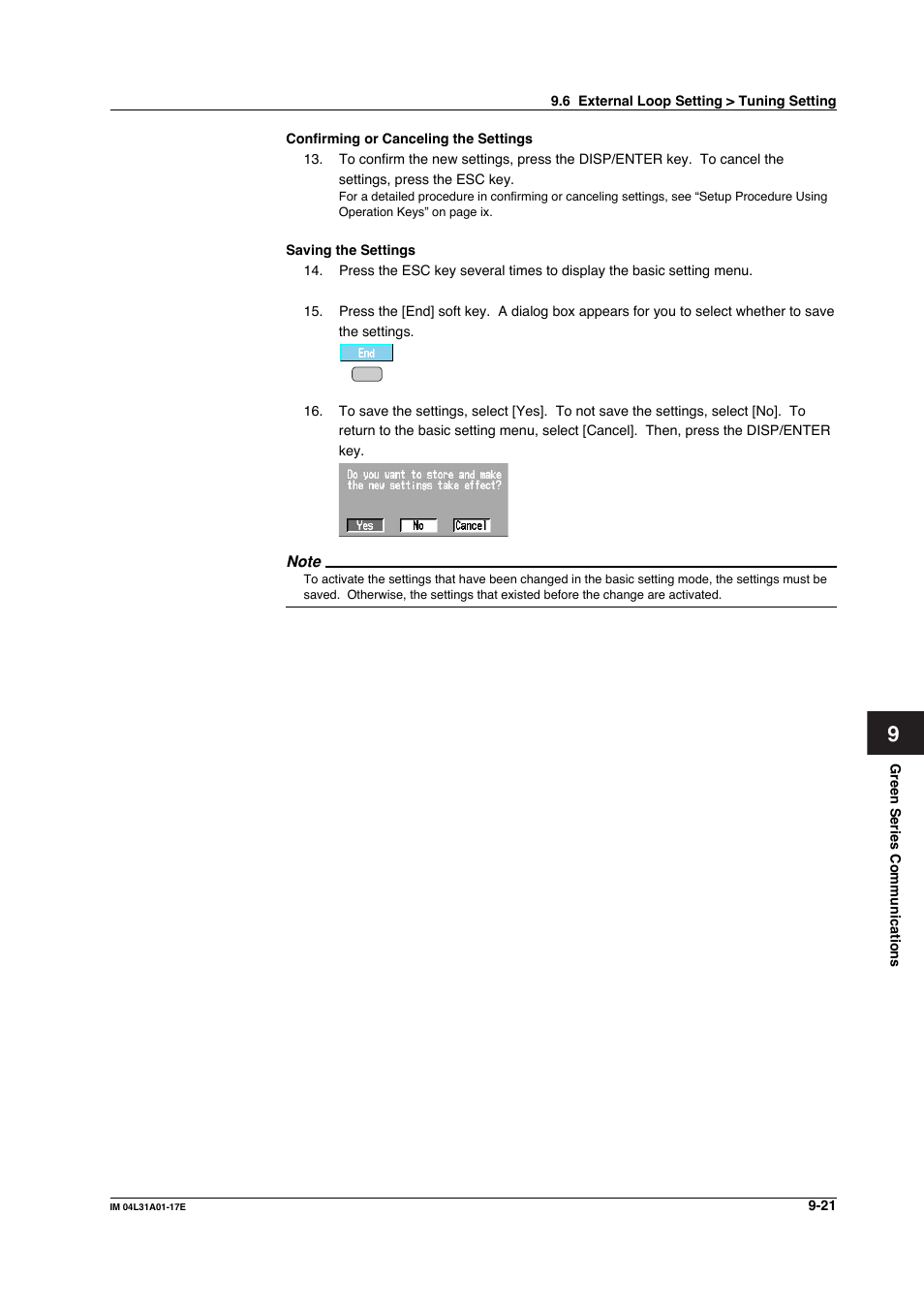 Yokogawa Data Acquisition with PID Control CX2000 User Manual | Page 254 / 321