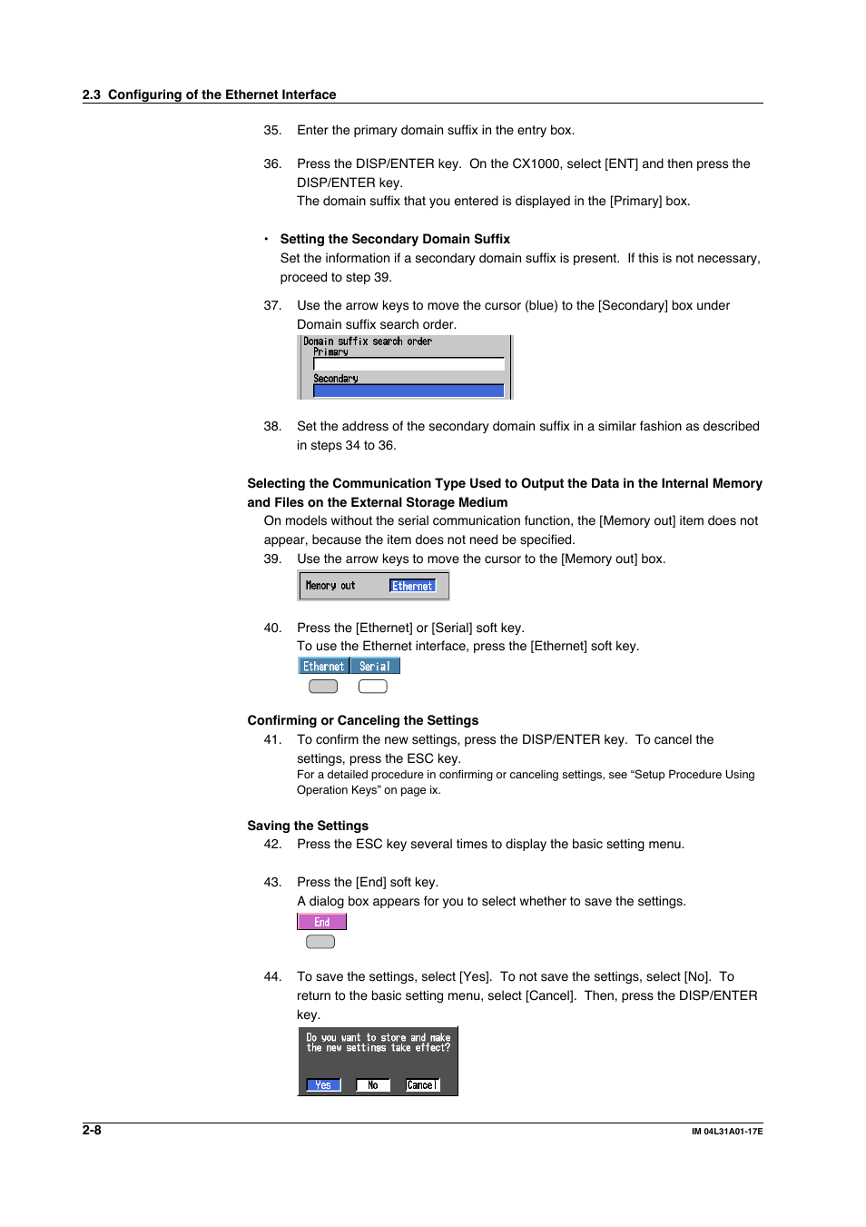 Yokogawa Data Acquisition with PID Control CX2000 User Manual | Page 38 / 321