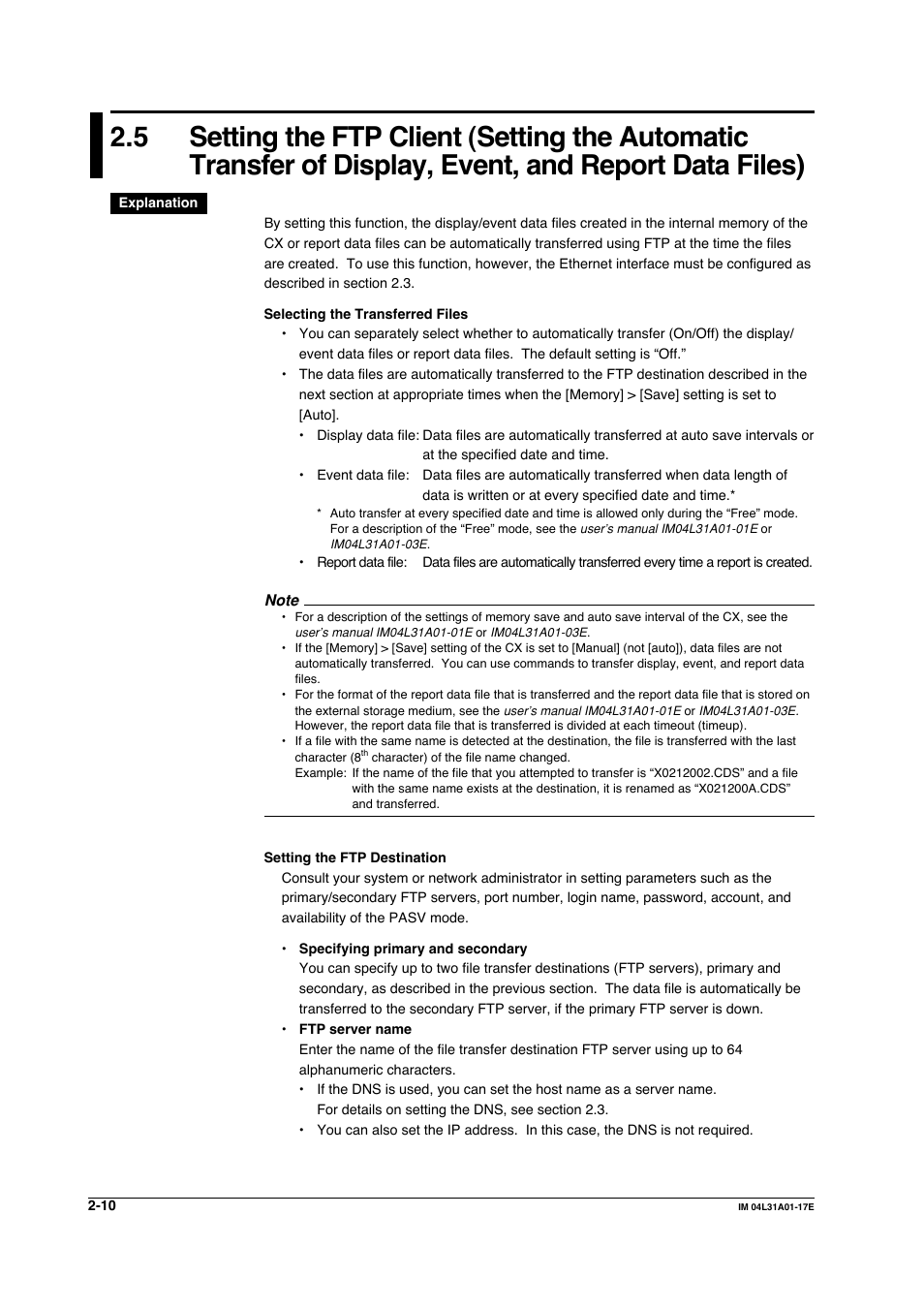 Yokogawa Data Acquisition with PID Control CX2000 User Manual | Page 40 / 321