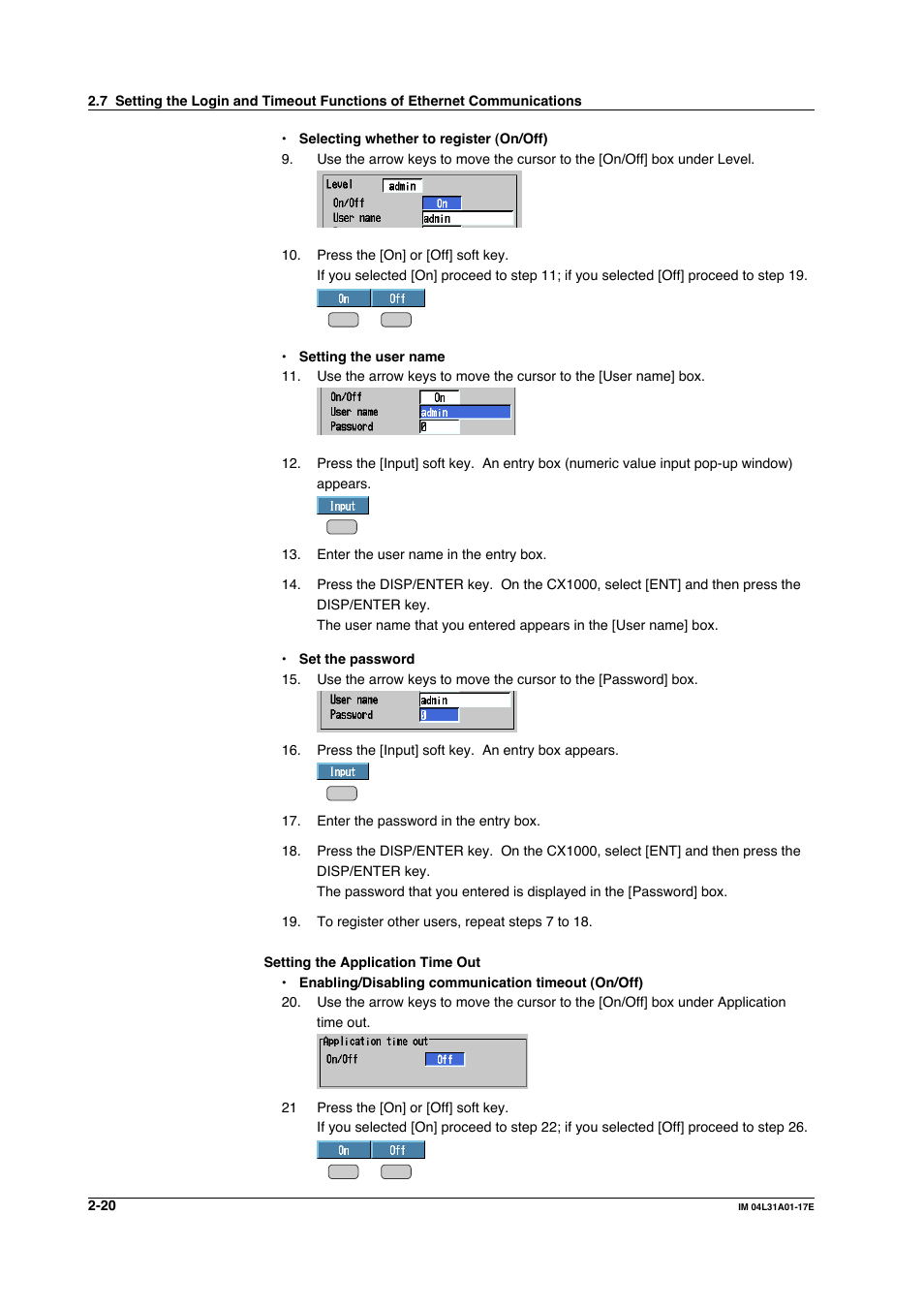 Yokogawa Data Acquisition with PID Control CX2000 User Manual | Page 50 / 321
