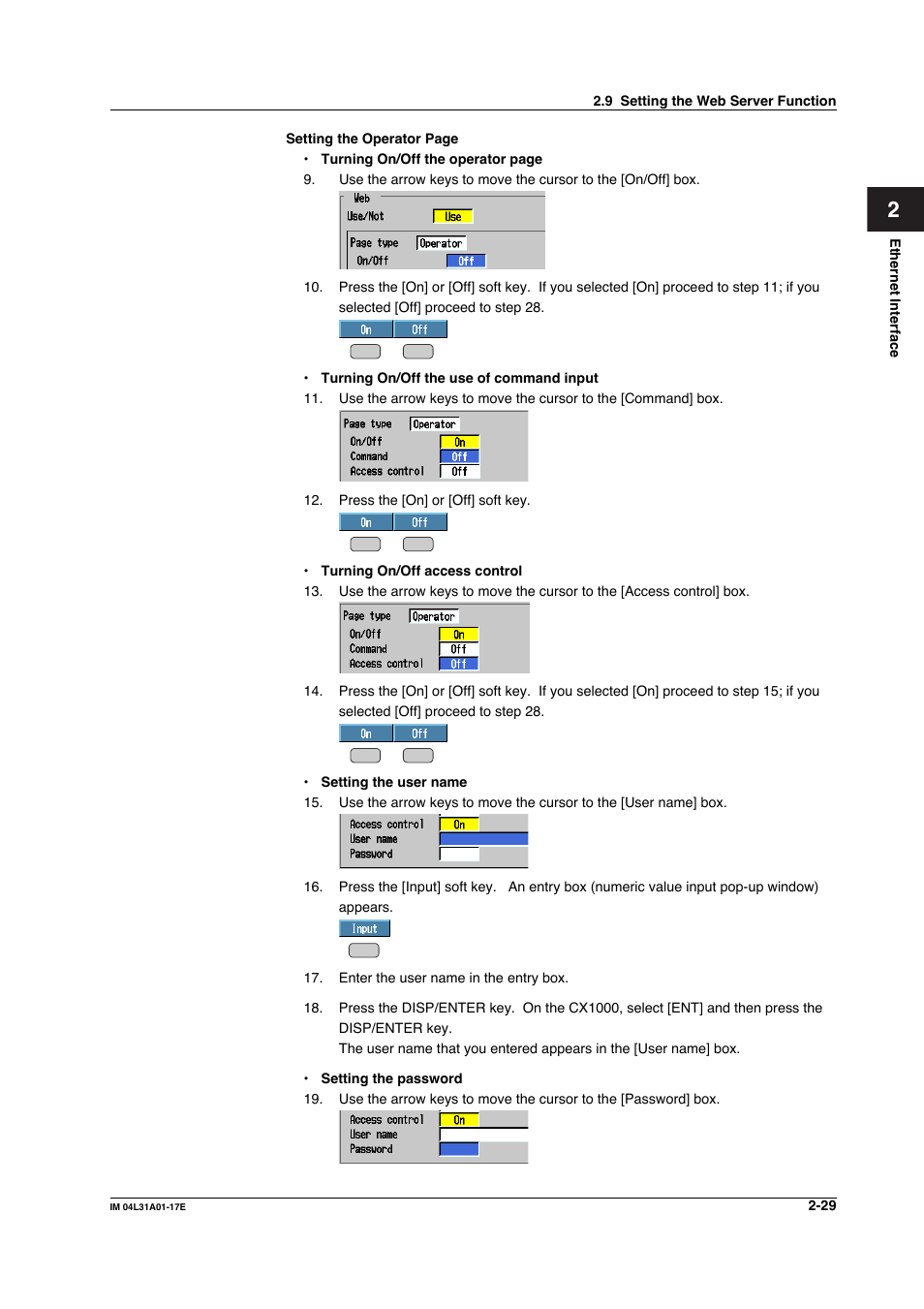 Yokogawa Data Acquisition with PID Control CX2000 User Manual | Page 59 / 321