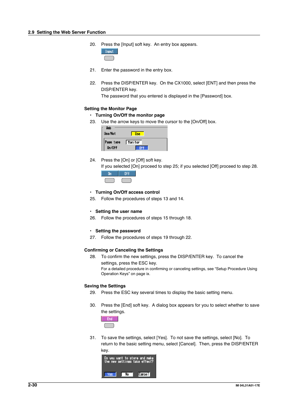 Yokogawa Data Acquisition with PID Control CX2000 User Manual | Page 60 / 321
